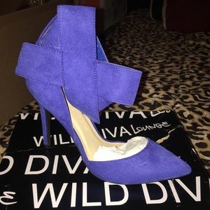 Royal Blue Bootie Heels